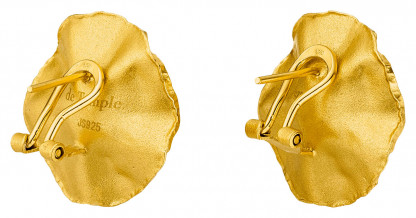 Ohrstecker Silber vergoldet mit großer Perle Sakura 416x218 - Ohrclips "Sakura" aus vergoldetem Silber mit großer Zuchtperle